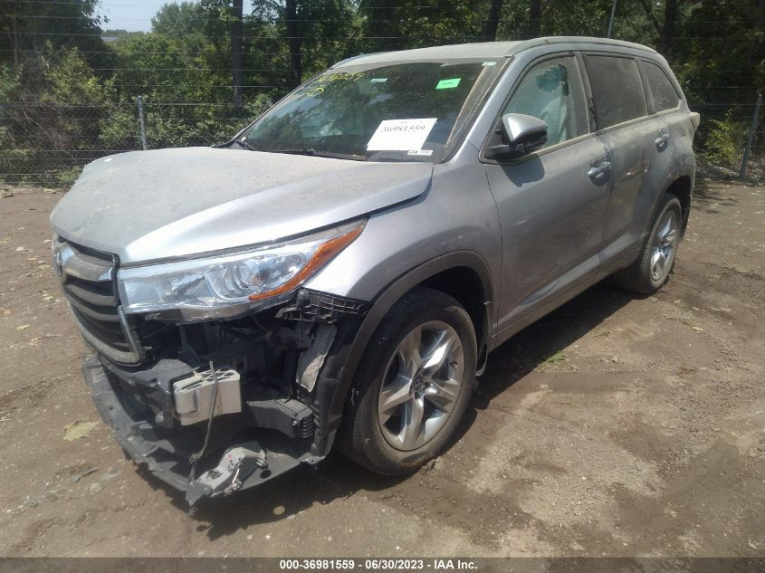 2016 TOYOTA HIGHLANDER LIMITED/LTD PLATINUM - 5TDDKRFH3GS282378
