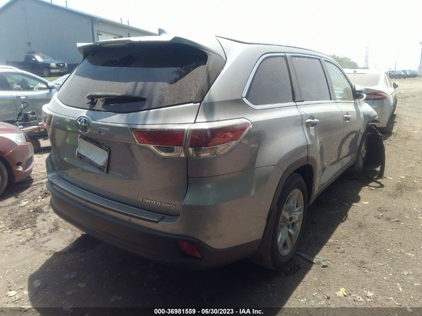 2016 TOYOTA HIGHLANDER LIMITED/LTD PLATINUM - 5TDDKRFH3GS282378