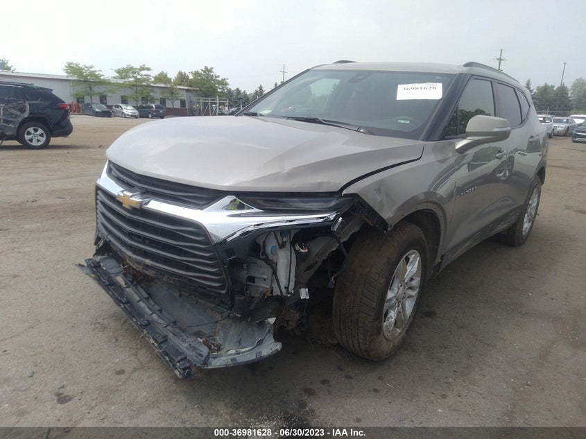 VIN 3GNKBHR46MS516814 2021 CHEVROLET BLAZER 2LT