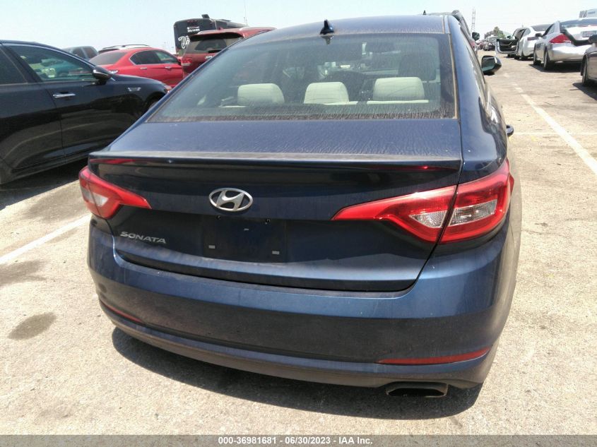 2015 HYUNDAI SONATA 2.4L SE - 5NPE24AF9FH178379