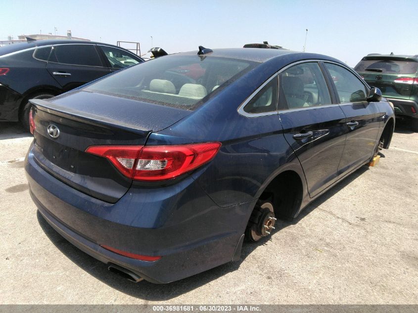 2015 HYUNDAI SONATA 2.4L SE - 5NPE24AF9FH178379