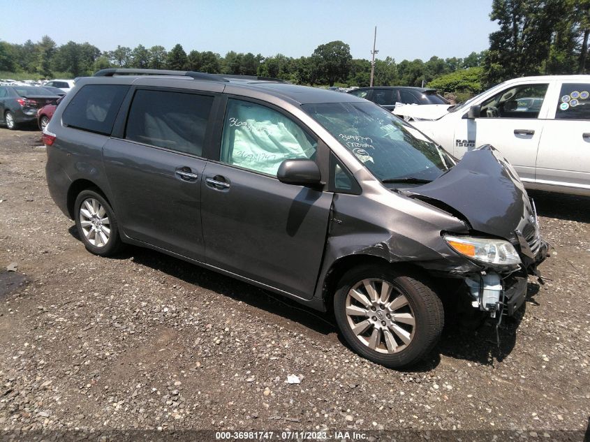 2017 TOYOTA SIENNA XLE - 5TDDZ3DC8HS152324