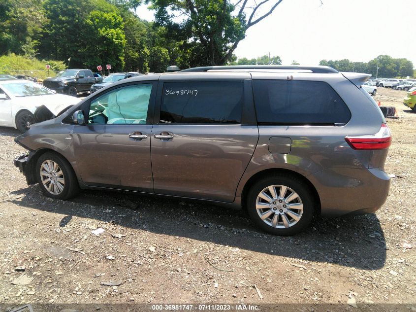 2017 TOYOTA SIENNA XLE - 5TDDZ3DC8HS152324