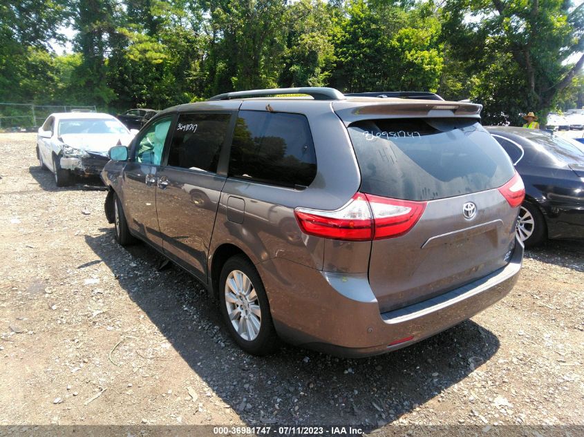 2017 TOYOTA SIENNA XLE - 5TDDZ3DC8HS152324