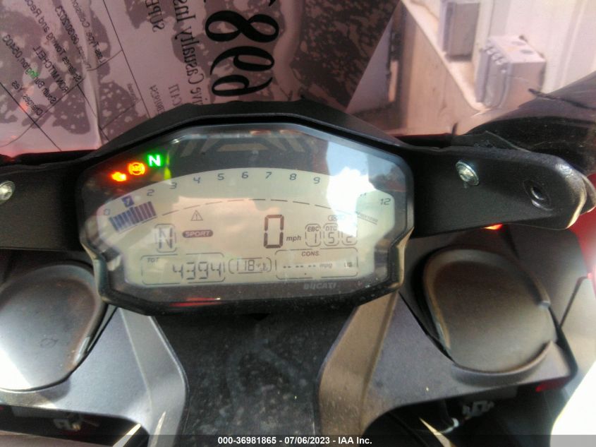 2014 DUCATI SUPERBIKE 899 PANIGALE ZDM14BUWXEB019254