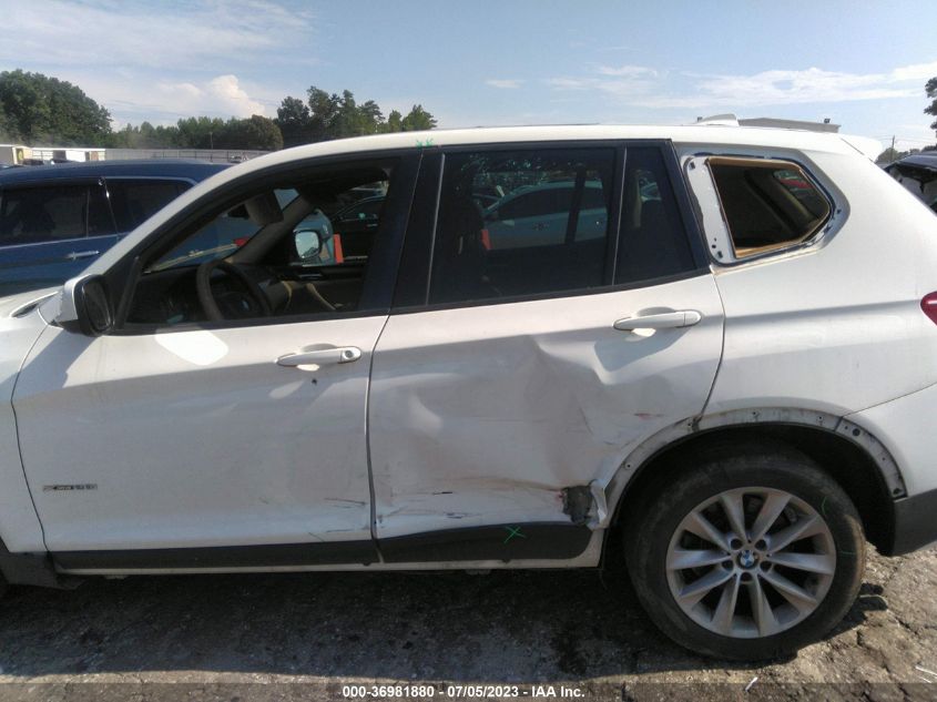 2013 BMW X3 XDRIVE28I - 5UXWX9C5XD0A13976