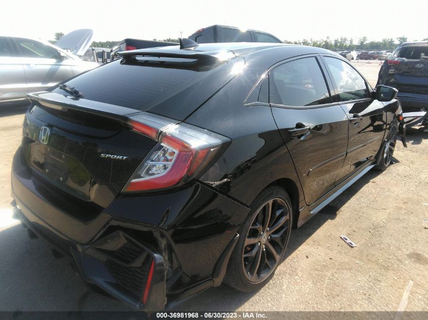 2021 HONDA CIVIC HATCHBACK SPORT - SHHFK7H40MU222614