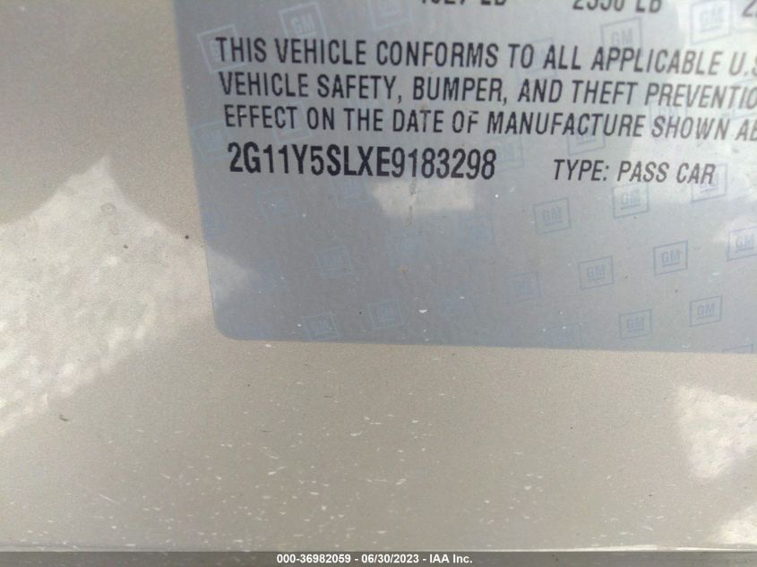 2014 CHEVROLET IMPALA LS - 2G11Y5SLXE9183298