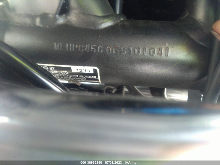 2014 HONDA CB500 F MLHPC4560E5101041
