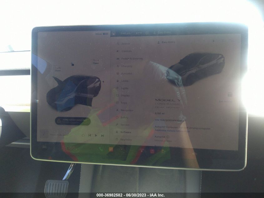 2023 TESLA MODEL Y LONG RANGE - 7SAYGDEE9PA102404
