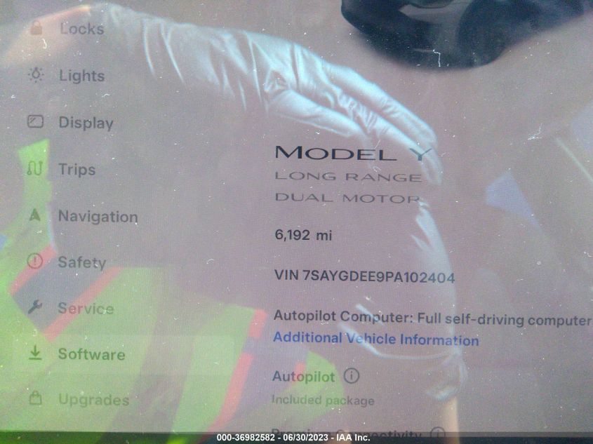 2023 TESLA MODEL Y LONG RANGE - 7SAYGDEE9PA102404