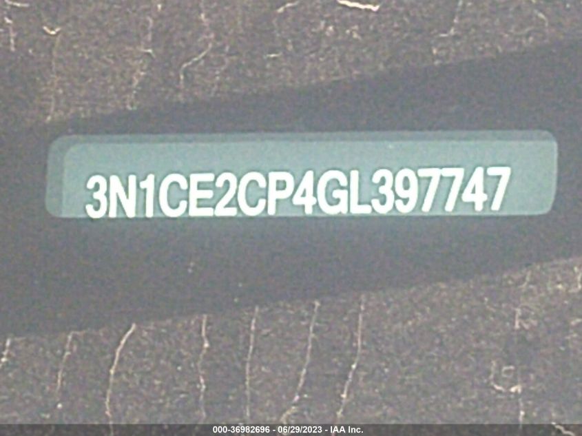 2016 NISSAN VERSA NOTE SV - 3N1CE2CP4GL397747