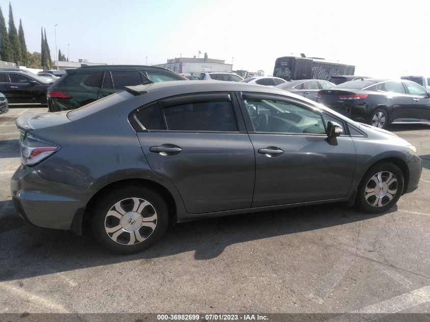 2013 HONDA CIVIC HYBRID 19XFB4F26DE200544
