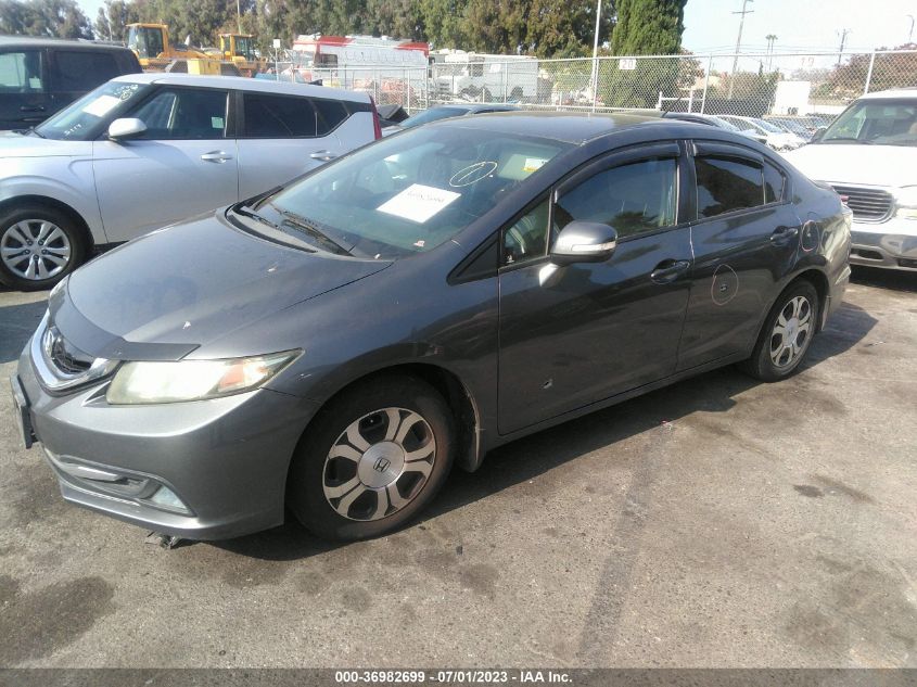 2013 HONDA CIVIC HYBRID 19XFB4F26DE200544