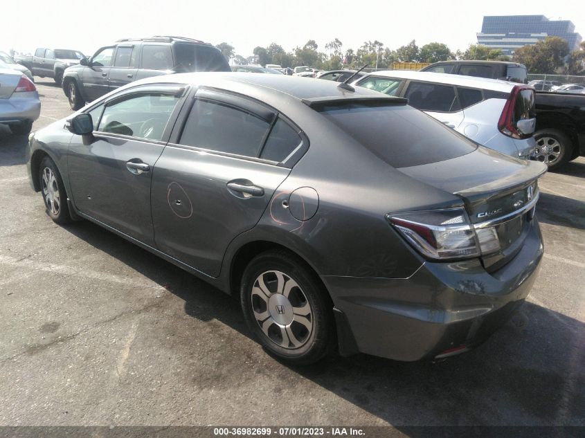 2013 HONDA CIVIC HYBRID 19XFB4F26DE200544