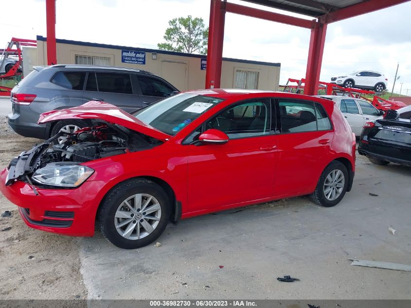 2017 VOLKSWAGEN GOLF S - 3VW217AU6HM019822
