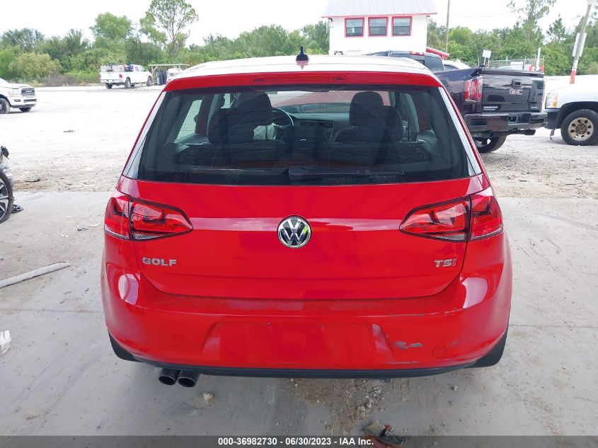 2017 VOLKSWAGEN GOLF S - 3VW217AU6HM019822