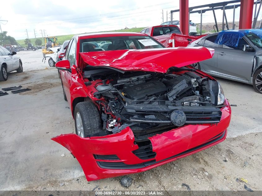 2017 VOLKSWAGEN GOLF S - 3VW217AU6HM019822