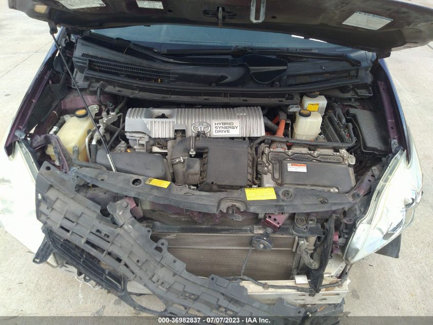 2013 TOYOTA PRIUS ONE/TWO/THREE/FOUR/FIVE - JTDKN3DUXD5609968