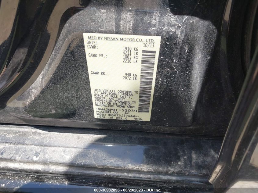 2014 NISSAN ALTIMA 2.5 SV - 1N4AL3AP4EC155039