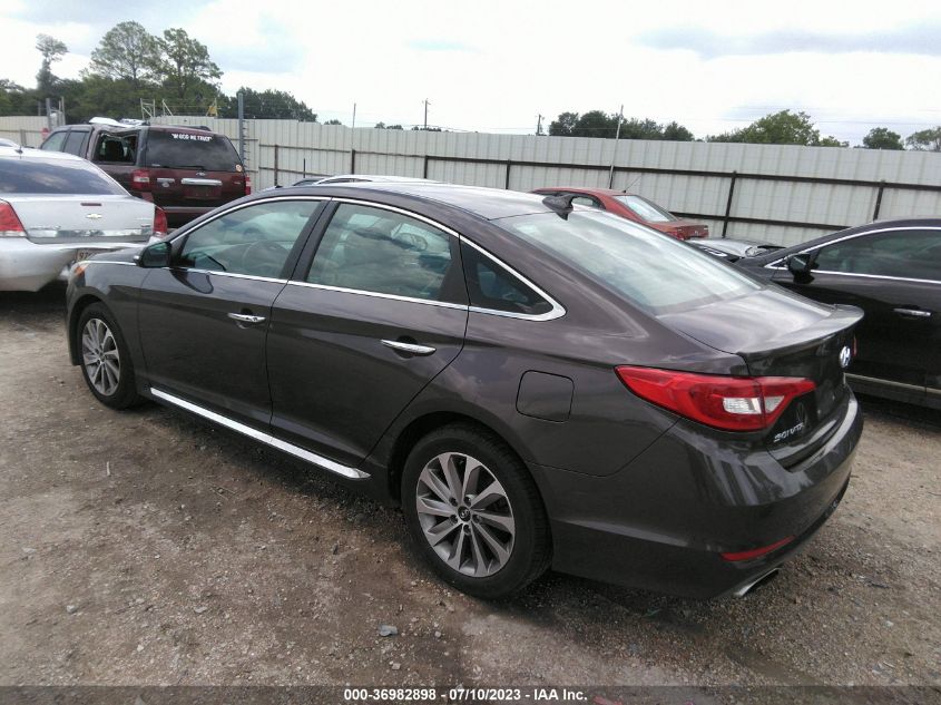 2015 HYUNDAI SONATA 2.4L SPORT - 5NPE34AF8FH181240