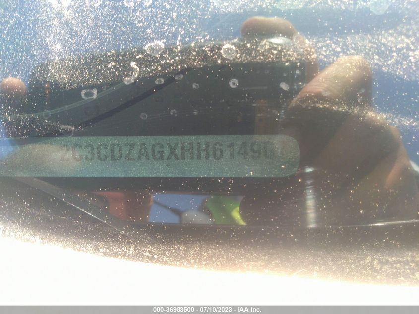 2017 DODGE CHALLENGER SXT PLUS - 2C3CDZAGXHH614907
