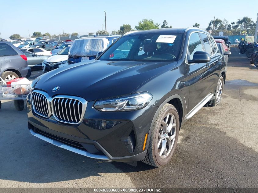 2023 BMW X3 SDRIVE30I - 5UX43DP01P9R51866