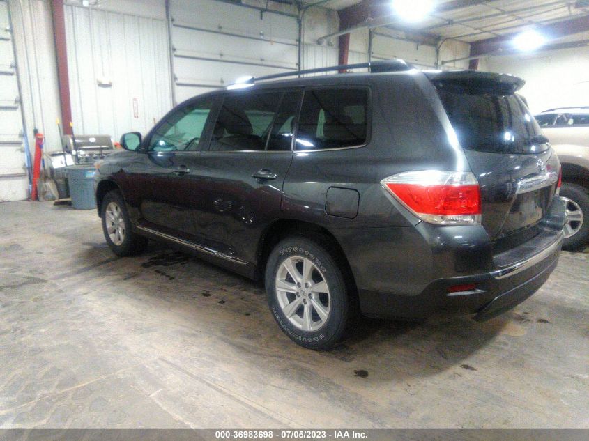 2013 TOYOTA HIGHLANDER - 5TDZA3EHXDS046295