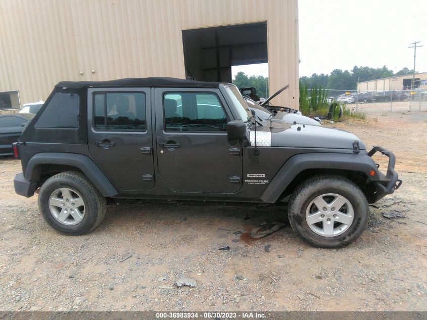 2018 JEEP WRANGLER JK UNLIMITED SPORT 1C4BJWDG1JL888001