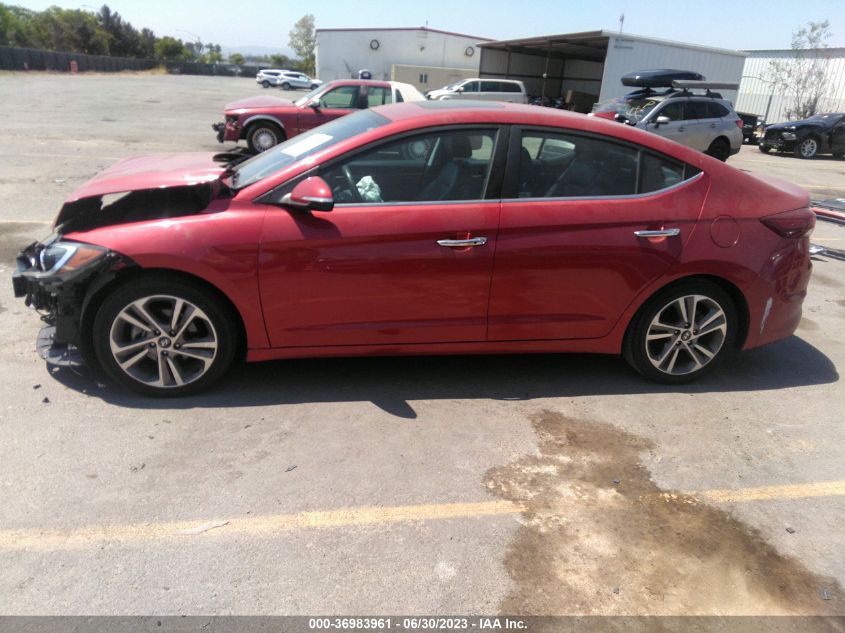 2017 HYUNDAI ELANTRA LIMITED - 5NPD84LF1HH082708