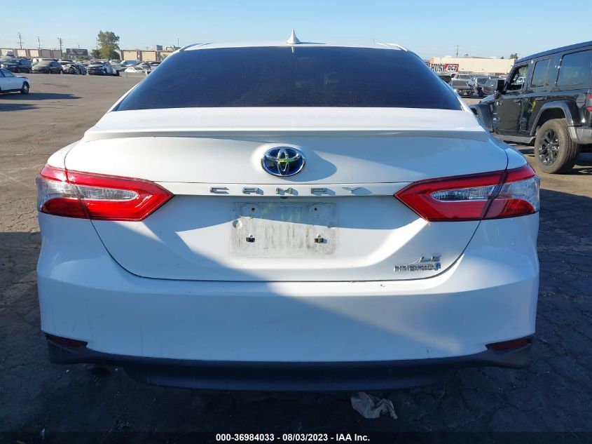 2019 TOYOTA CAMRY HYBRID - 4T1B31HK2KU005087