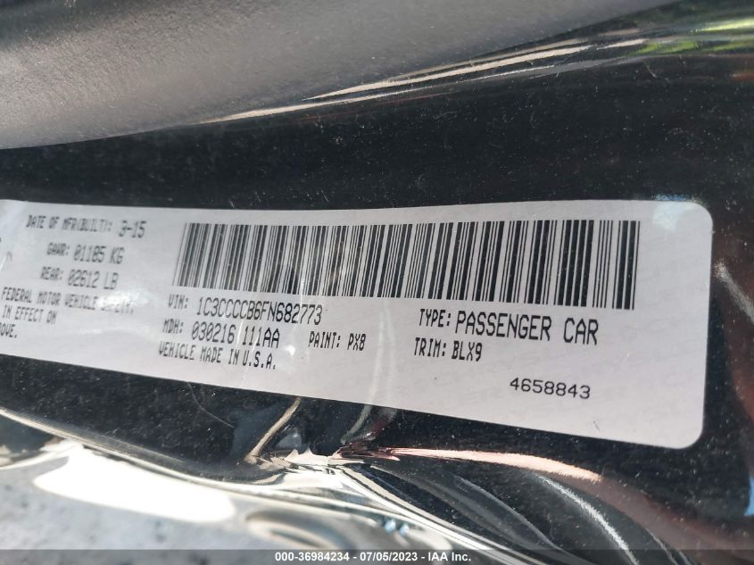 2015 CHRYSLER 200 C - 1C3CCCCB6FN682773