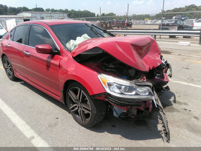 2016 HONDA ACCORD SEDAN SPORT - 1HGCR2F54GA207210