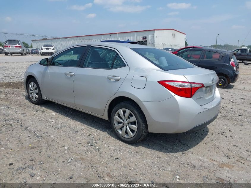 2015 TOYOTA COROLLA L/LE/S/S PLUS/LE PLUS - 2T1BURHE6FC280944