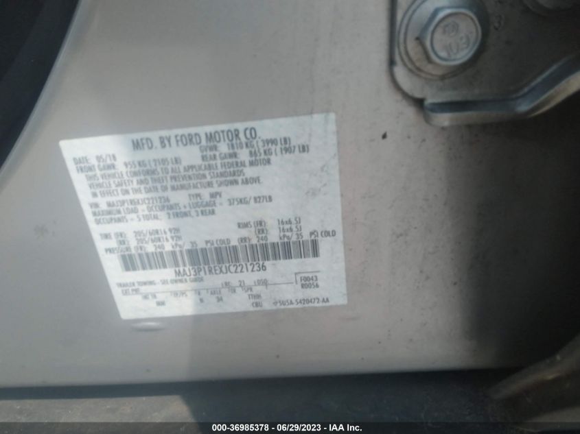 2018 FORD ECOSPORT S - MAJ3P1REXJC221236