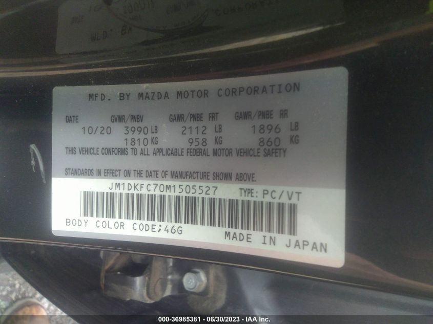 2021 MAZDA CX-3 GS - JM1DKFC70M1505527
