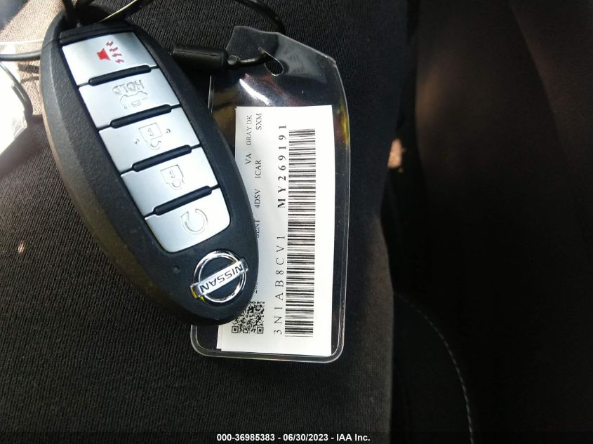 2021 NISSAN SENTRA SV - 3N1AB8CV1MY269191