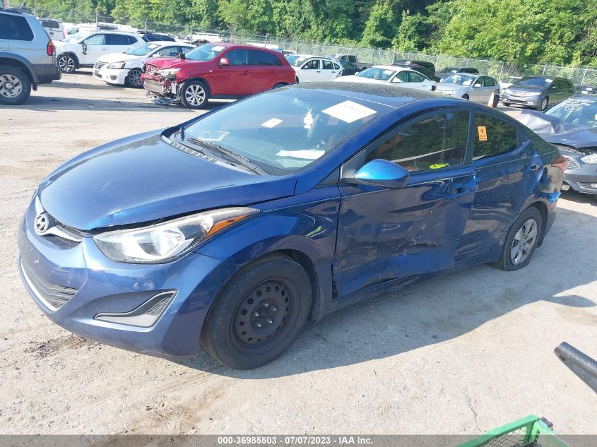 2016 HYUNDAI ELANTRA SE - 5NPDH4AE1GH767090