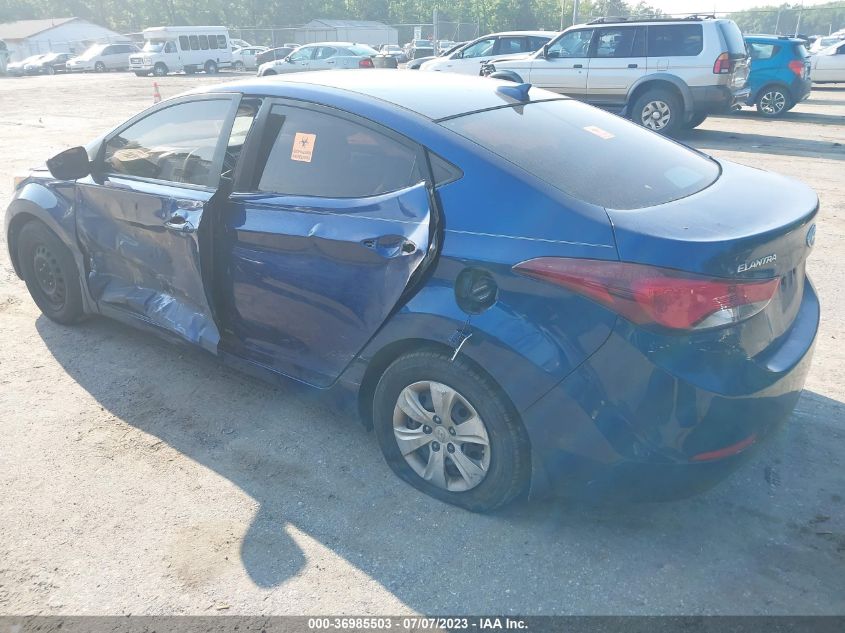 2016 HYUNDAI ELANTRA SE - 5NPDH4AE1GH767090