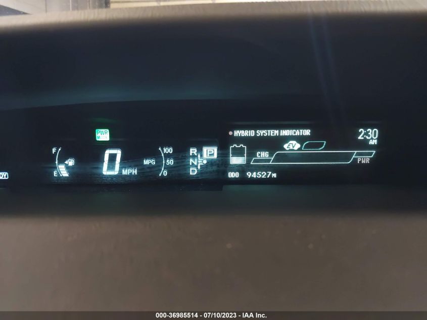 2013 TOYOTA PRIUS ONE/TWO/THREE/FOUR/FIVE - JTDKN3DU7D5672218