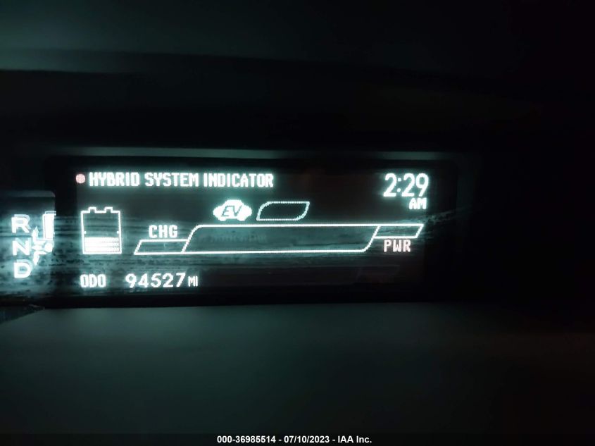 2013 TOYOTA PRIUS ONE/TWO/THREE/FOUR/FIVE - JTDKN3DU7D5672218