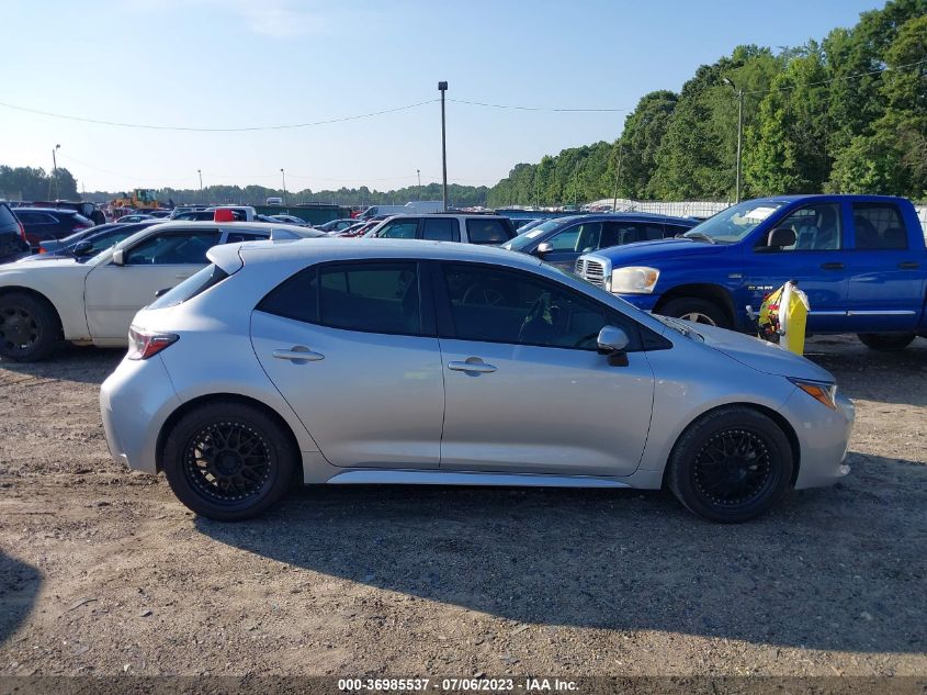 2020 TOYOTA COROLLA HATCHBACK XSE JTNA4RBEXL3080105