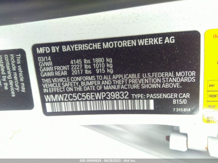 2014 MINI COOPER COUNTRYMAN S - WMWZC5C56EWP39832