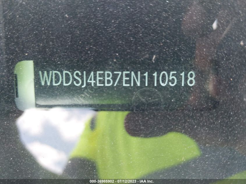 2014 MERCEDES-BENZ CLA-CLASS CLA 250 - WDDSJ4EB7EN110518