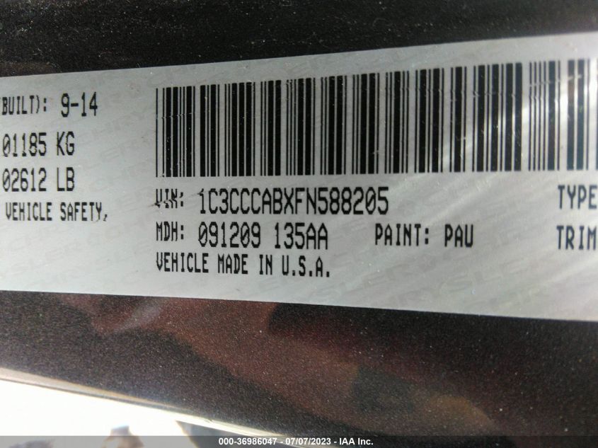 2015 CHRYSLER 200 LIMITED - 1C3CCCABXFN588205