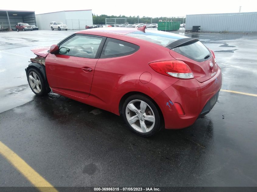 2013 HYUNDAI VELOSTER W/BLACK INT - KMHTC6AD9DU147307