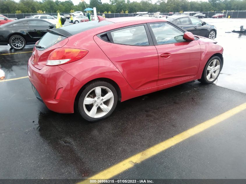 2013 HYUNDAI VELOSTER W/BLACK INT - KMHTC6AD9DU147307