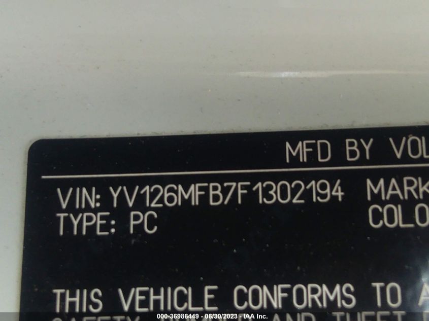 2015 VOLVO S60 T5 DRIVE-E PREMIER - YV126MFB7F1302194