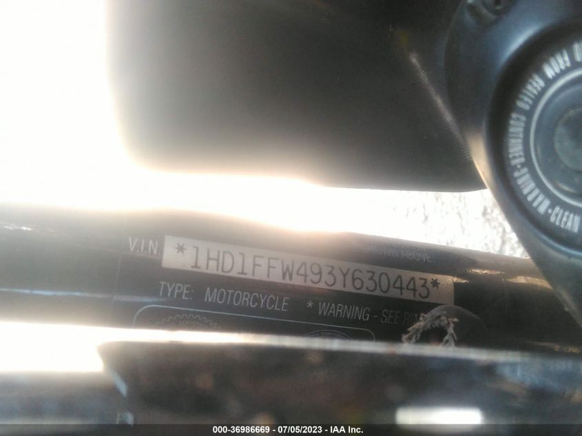 2003 HARLEY-DAVIDSON FLHTCI ANNIVERSARY 1HD1FFW493Y630443