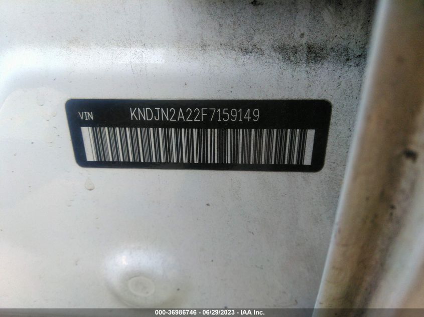 2015 KIA SOUL BASE - KNDJN2A22F7159149